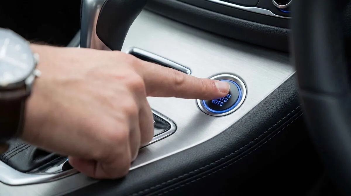 Keyless push button start ignition on a car unlocked by Auto Access auto locksmith