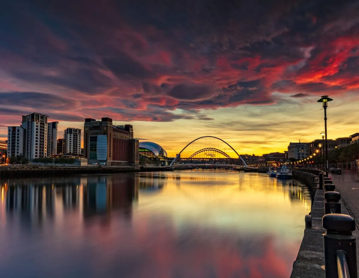 Auto Access mobile auto locksmith serving Newcastle, with Newcastle Quayside in the background